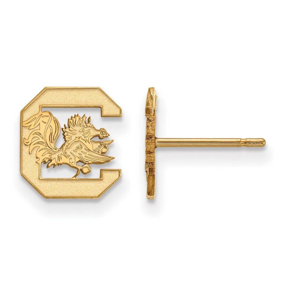 10k Yellow Gold U of South Carolina XS (Tiny) Post Earrings